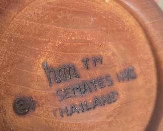 Hand Carved Wooden Bowl by Semates Inc.