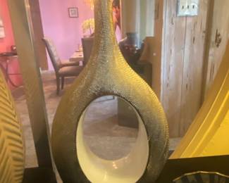 Modern Ceramic Vase with Cutout  Global Views Style