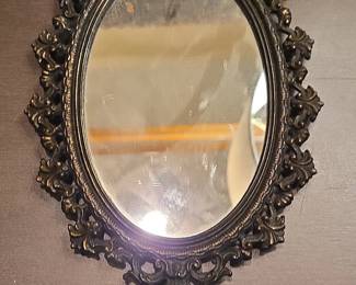 Ornate Oval Wall Mirror with Acanthus Leaf and Shell Motif