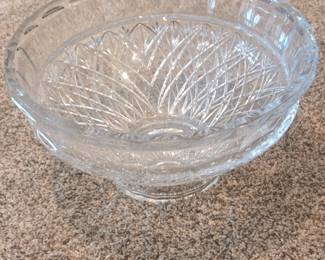 Towle Crystal Footed Punch Bowl