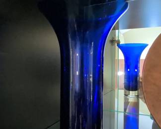 Blenko Cobalt Blue Glass Vase