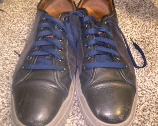 John Varvatos Leather and Suede Sneakers