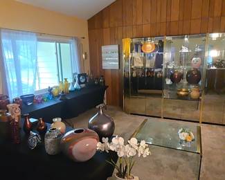Assorted Decorative Vases and Pottery, including MCM Otagiri OMC