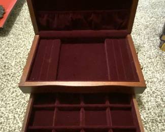 Vintage Mele  Co. Wooden Jewelry Box