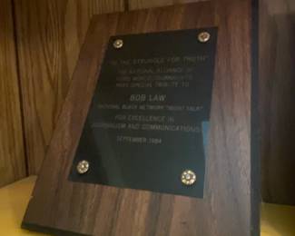 Bob Law Tribute Plaque