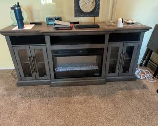 Whalen in. Media Fireplace Console Gray second image