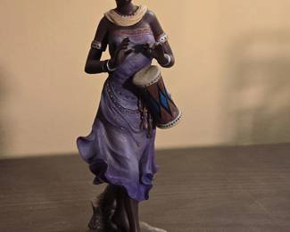 African Woman Drummer Figurine by Touch of Class