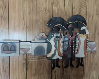 African Tribal Figures Wall Art