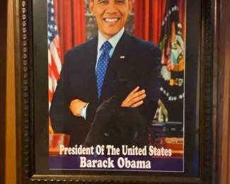 Barack Obama President of the United States Framed Print