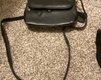 Vintage Etienne Aigner Black Leather Shoulder Bag