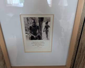 Framed Photograph with Poem by Lucille Clifton