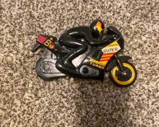 Vintage Super Turbo Friction Powered Motorcycle Toy