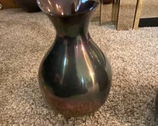 Iridescent Art Glass Vase