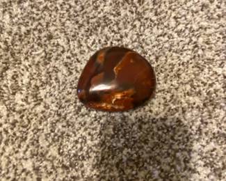 Polished Fire Agate Cabochon