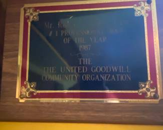 United Goodwill Community Organization  Professional Man of the Year Award for Esteemed Broadcaster