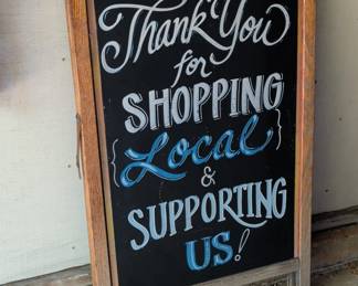 Wooden AFrame Chalkboard Sign