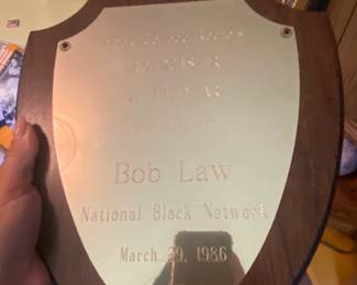 Black College Radio Broadcaster of the Year Award Plaque