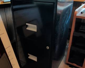 Black Metal Drawer Filing Cabinet