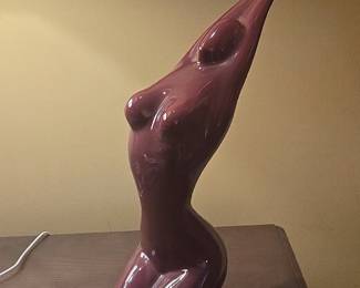 Paul Braslow Voluptuous Aphroditis in PurpleEnameled Ceramic Sculpture