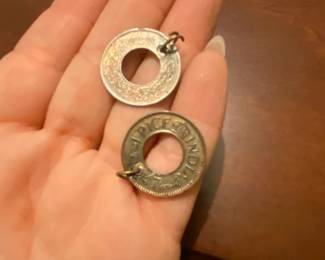 British India Pice Coin Pendant Set