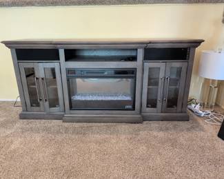 Whalen in. Media Fireplace Console  Gray