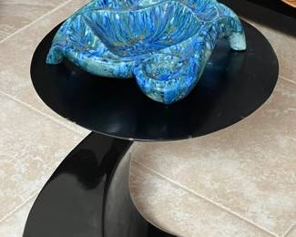 VTG Casa Bique Sculputural Side Table; VTG Atomic Style Ashtray