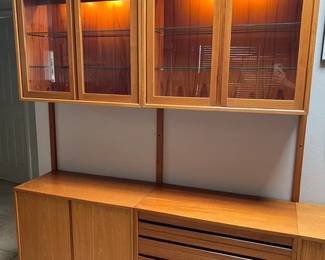 Rare Vintage 18-Foot Scandinavian Teak Modular Wall System