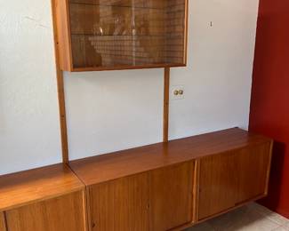 Rare Vintage 18-Foot Scandinavian Teak Modular Wall System