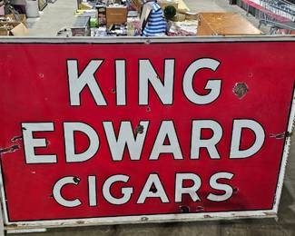 KING EDWARD CIGARS METAL SIGN