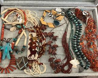 Navajo and vintage Mexican jewelry 