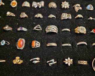 Sterling silver rings