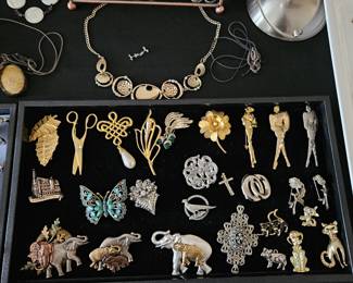 Costume Jewelry pins and broaches 