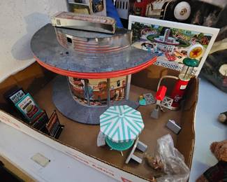 Car classic diorama 
