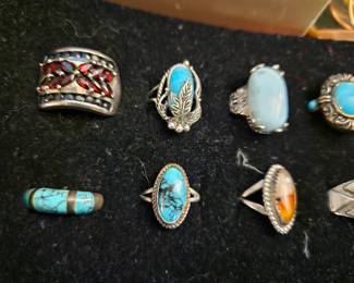 Sterling silver rings