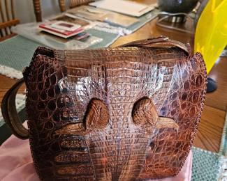 Alligator purse