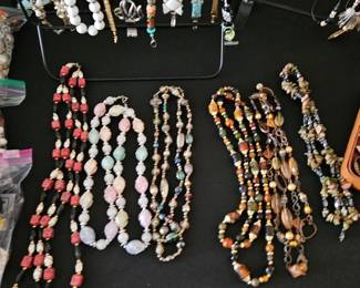 Beaded necklaces 