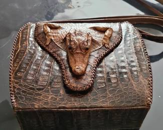 Bader bags alligator purse
