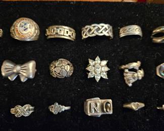 Sterling silver rings