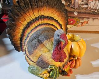 Turkey candle holder