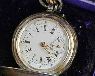 Silver pocket watch 