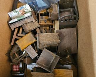 Wood doll furniture 