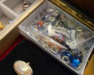 Murano sterling beads