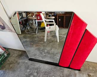 Art deco style fan mirror