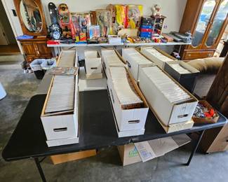 Comic books in garage