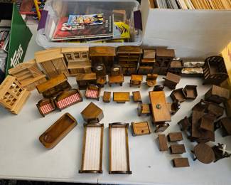 Wood doll furniture 