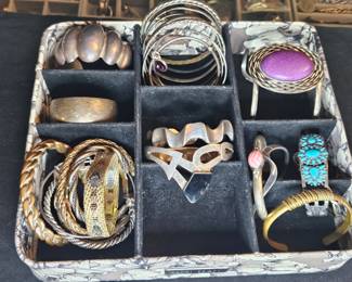 Sterling silver and designer bracelets 