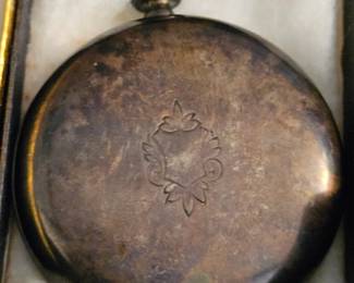 Coin silver pocket watch 