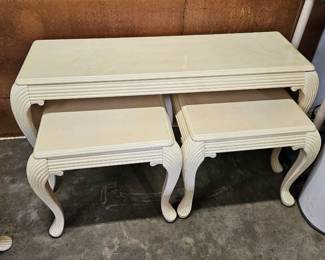 Sofa table and end tables 