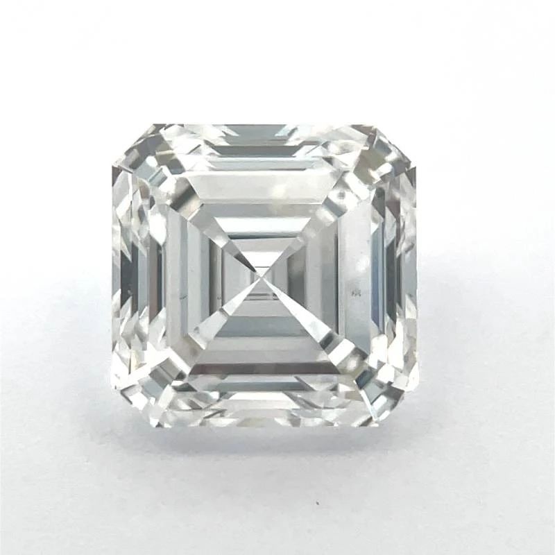 3.07 Carat Lab-Grown Diamond Asscher Cut; IGI Certified