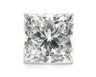 4.04 Carat Lab-Grown Princess Cut Diamond